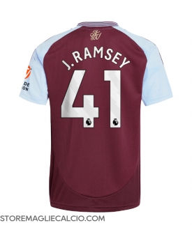 Aston Villa Jacob Ramsey #41 Maglia Gara Casa Repliche 2024-25 Maniche Corte Aston Villa Jacob Ramsey #41 Maglia Gara Casa Repliche 2024-25 Maniche Corte